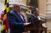 File Photo: Gov. Hogan addressing the government at the 2018 State of the State address. Photo by Aaron Rosa (CNS)