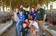 Family photo: The second and third generations of South Mountain Creamery, Tony and Abby (Sowers) Brusco, Ben and Kate Sowers, and their children. The second generation is currently the owners and operators of SMC.