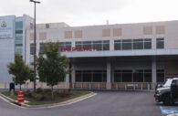 Emergency services entrance at Johns Hopkins Howard County Medical Center (Photograph by Rachel Cubi)