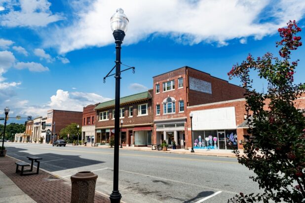 This photo is for illustrative purposes only, showing aged buildings, which may require facade modernization. (Photo by Kosoff / Shutterstock)